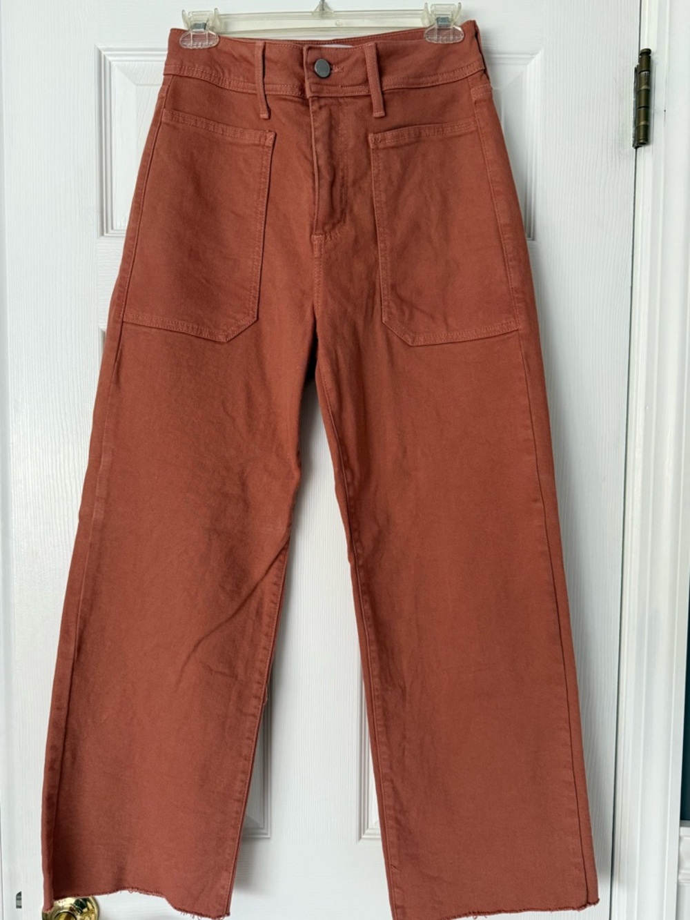 Just Black Rust-Colored High Rise Utility Pants